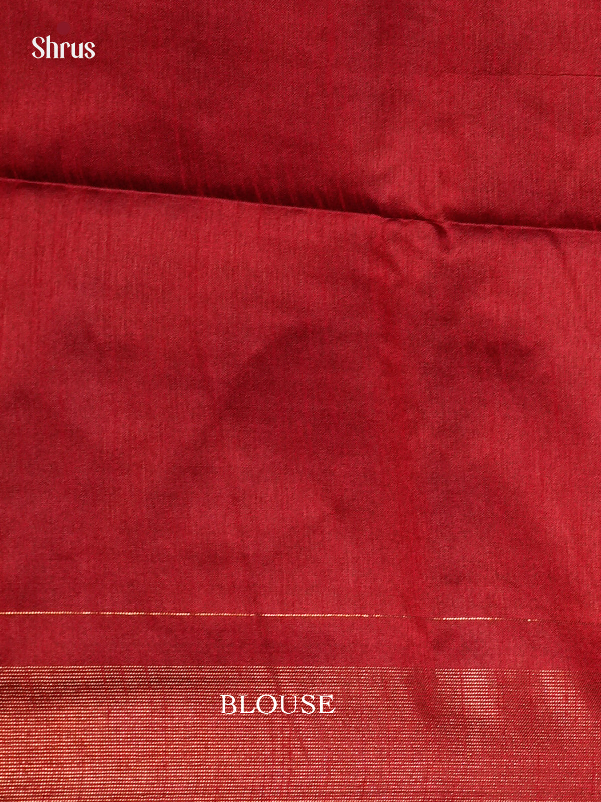 Green & Red - Semi Rawsilk - Saree  - EAS24139 - Shop on Shrus.com