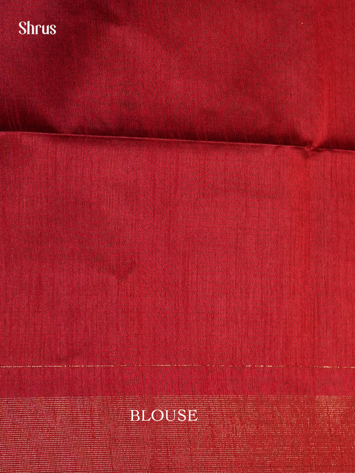 Green & Red  - Semi Rawsilk - Saree-EAS24148 - Shop on Shrus.com