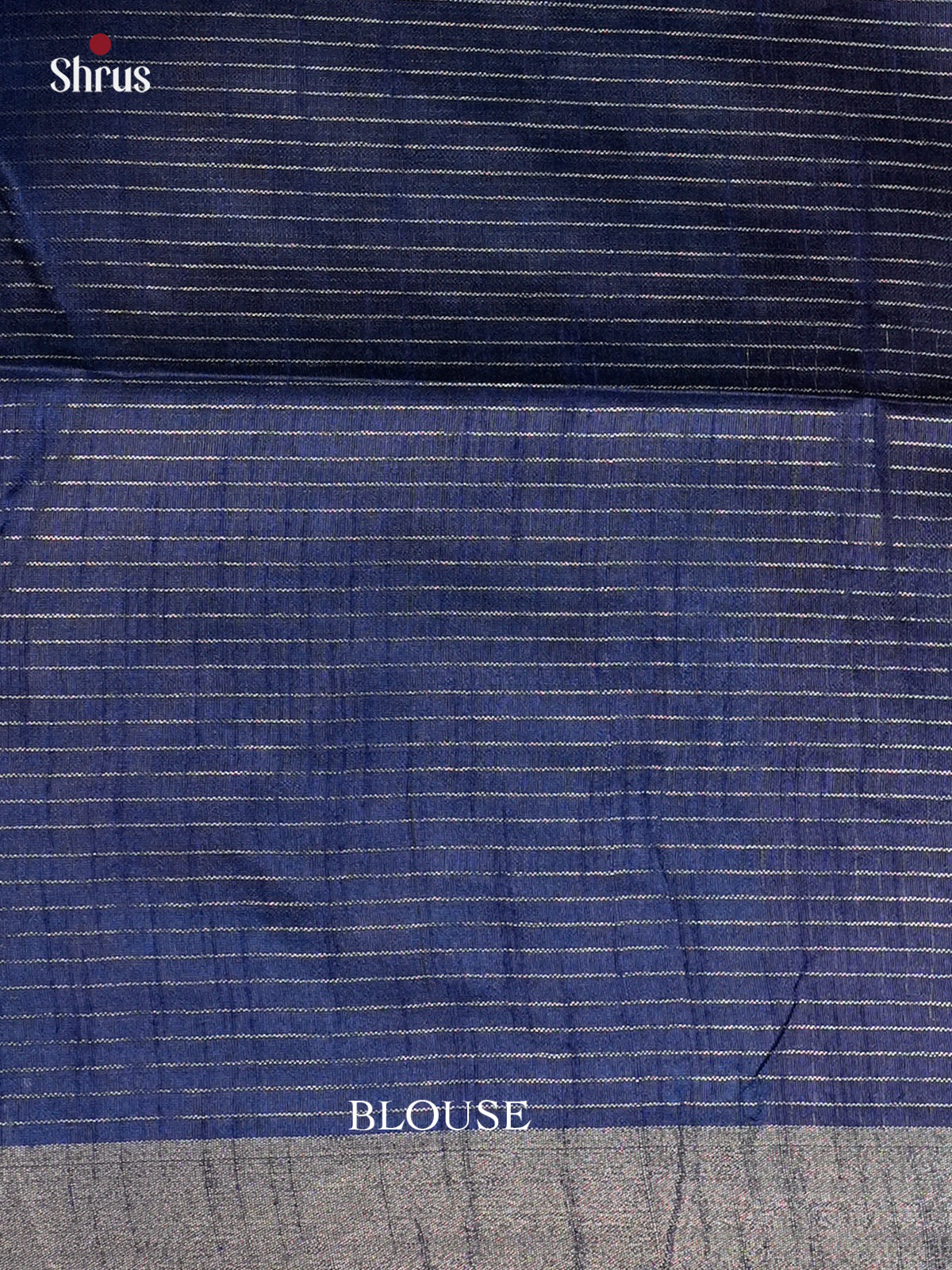 Sky Blue & Blue- Semi Rawsilk - Saree -EAS24212 - Shop on Shrus.com