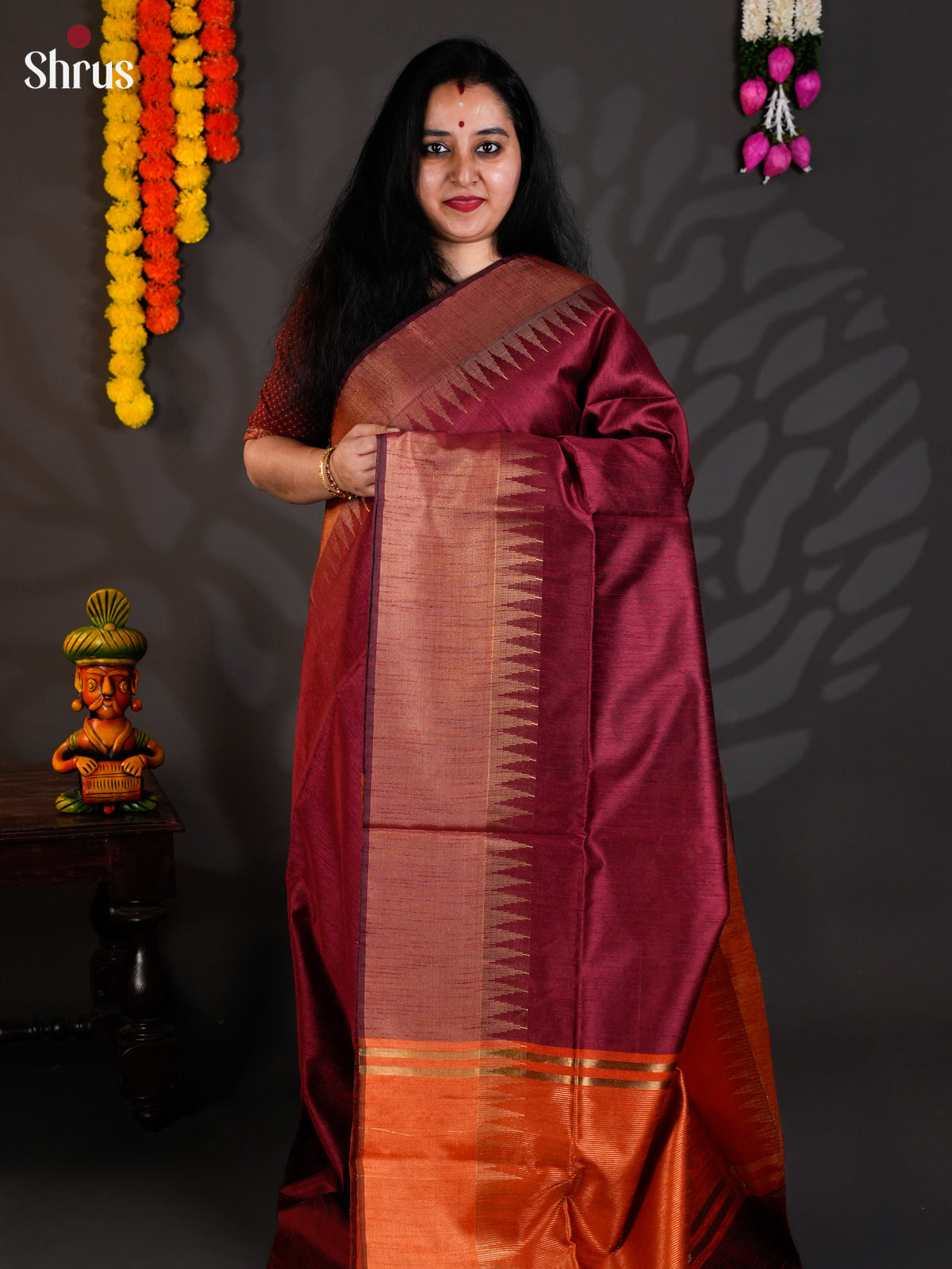EAS24268 - Semi Rawsilk - Saree - Shop on Shrus.com