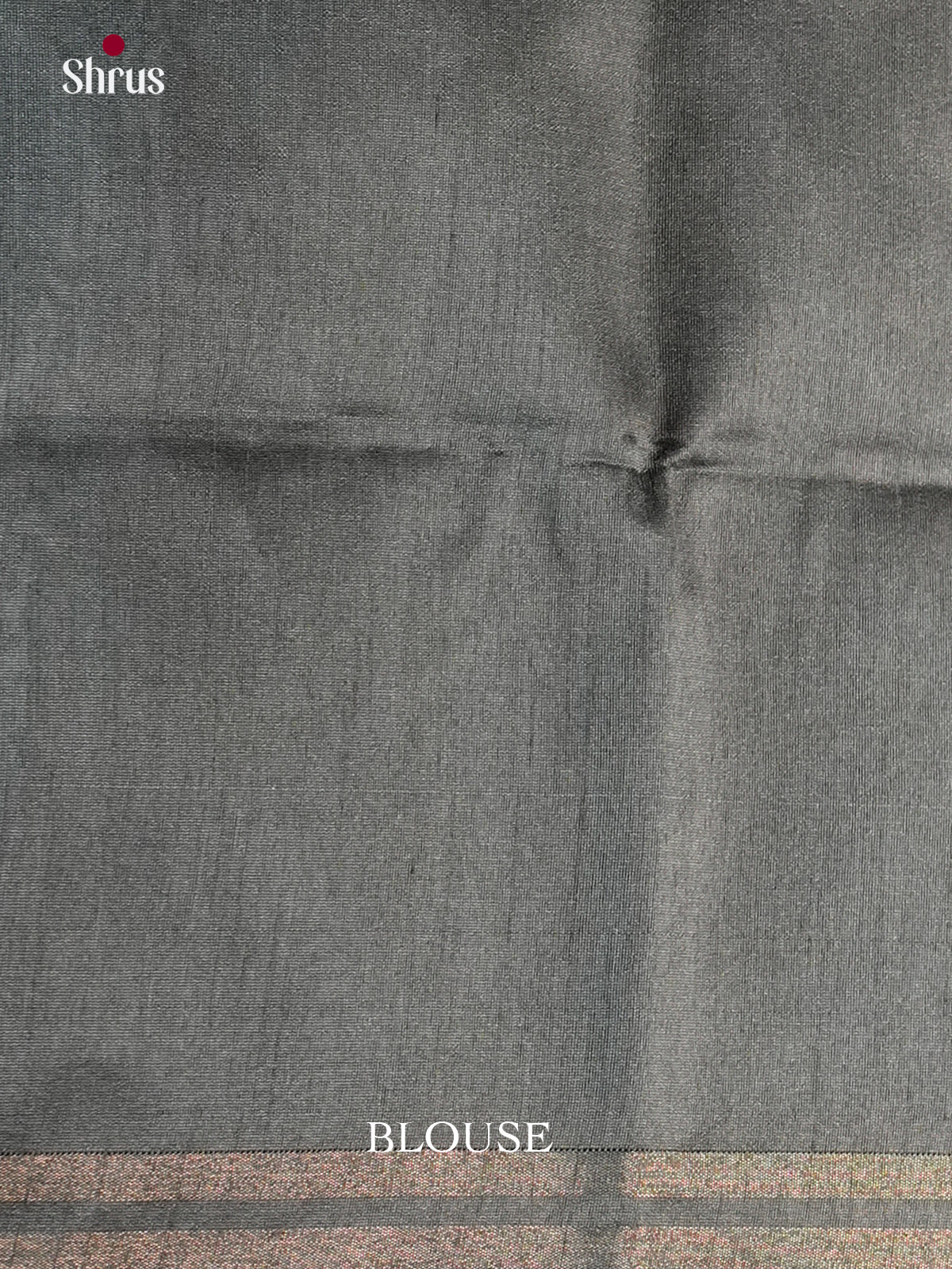 Elephant Grey- Semi Rawsilk - Saree -EAS24281