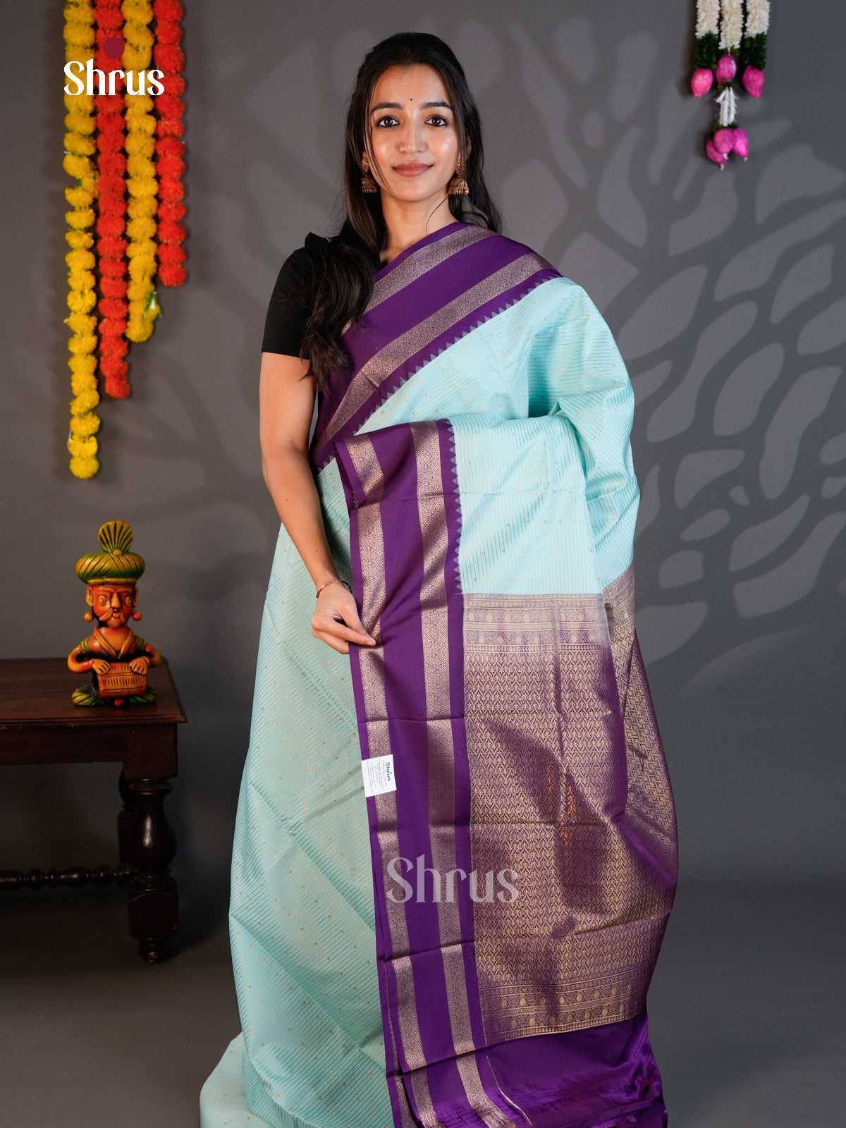 EAS24314 - Semi Kanchipuram - Saree - Shop on Shrus.com
