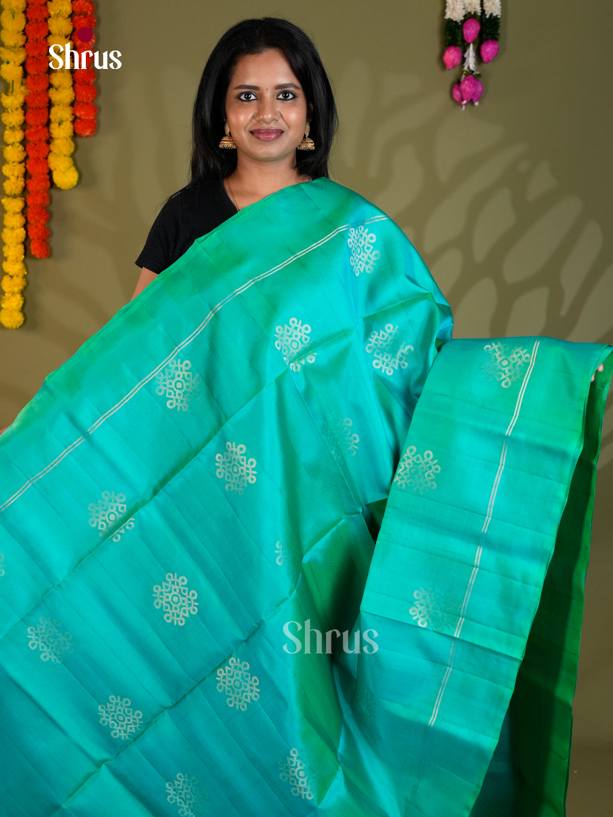 EAS24317 - Soft Silk Saree - Shop on Shrus.com