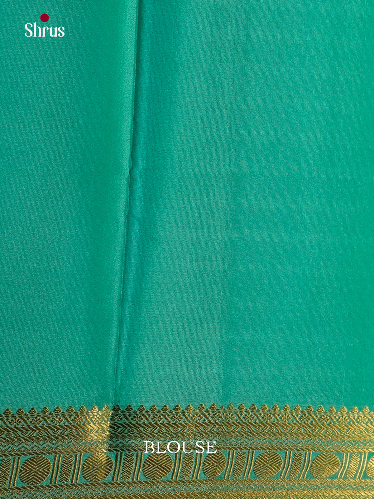 Beautiful Sea green single tone  Mysore Silk Saree with zari checks - EAS24367 - Shop on Shrus.com