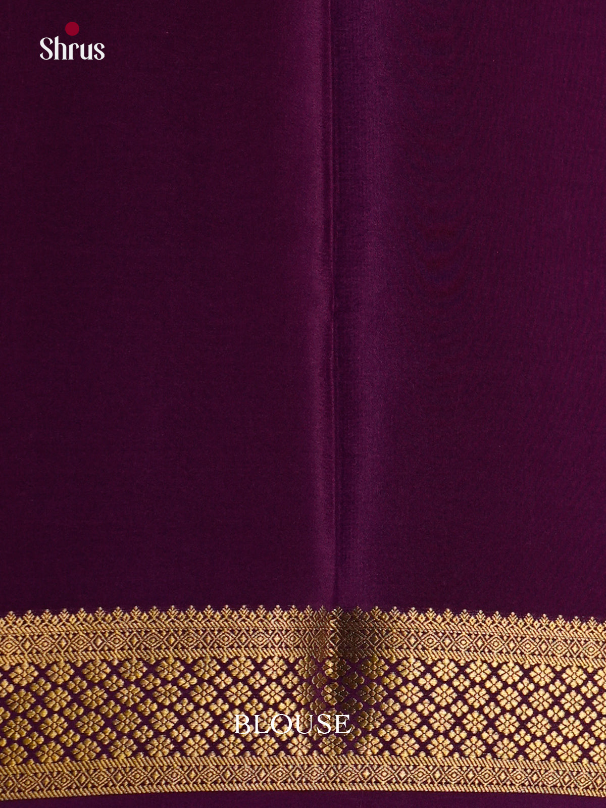 Regal Violet Single Tone  Mysore Silk Saree gleams with zai buttas - EAS24386