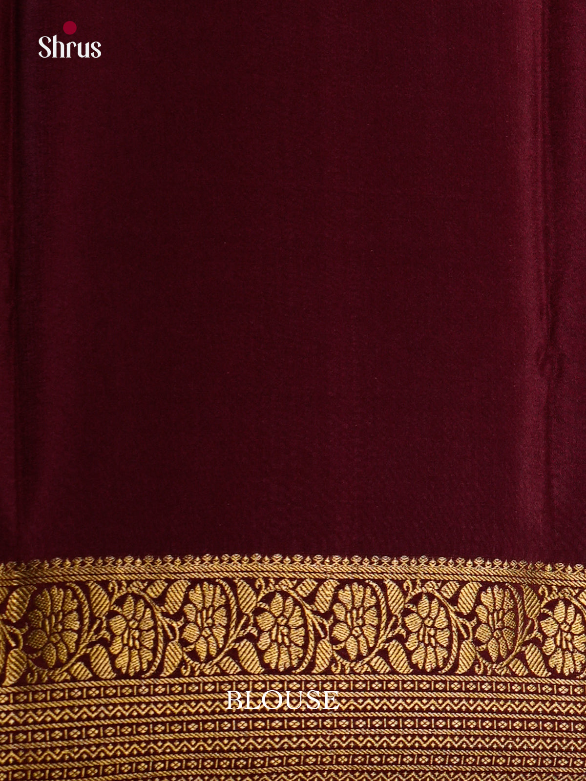 Elegant Lavender & Maroon Mysore Silk Saree  with gold zari buttas - EAS24413 - Shop on Shrus.com