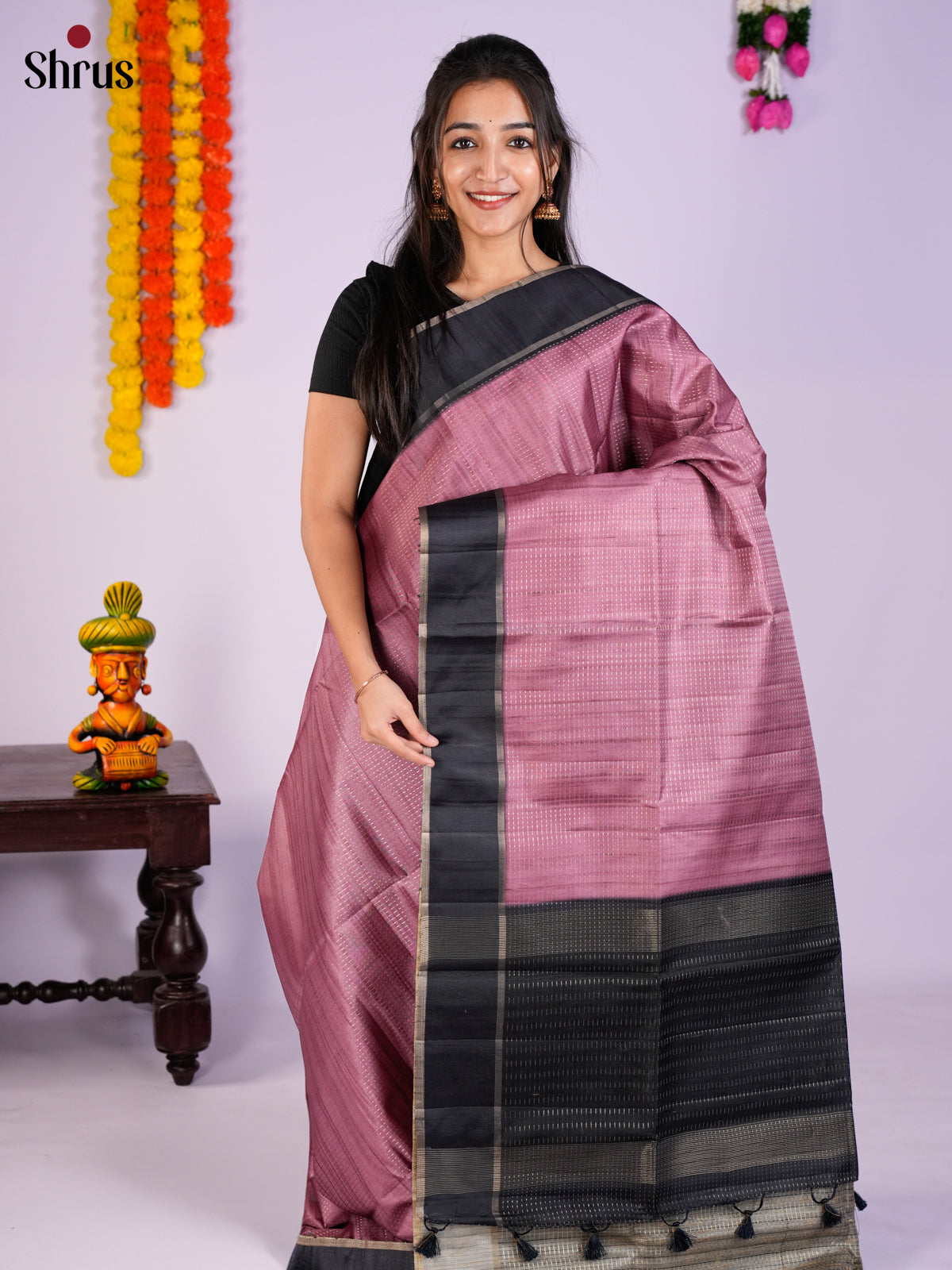 EAS27011 - Semi Rawsilk Saree - Shop on Shrus.com