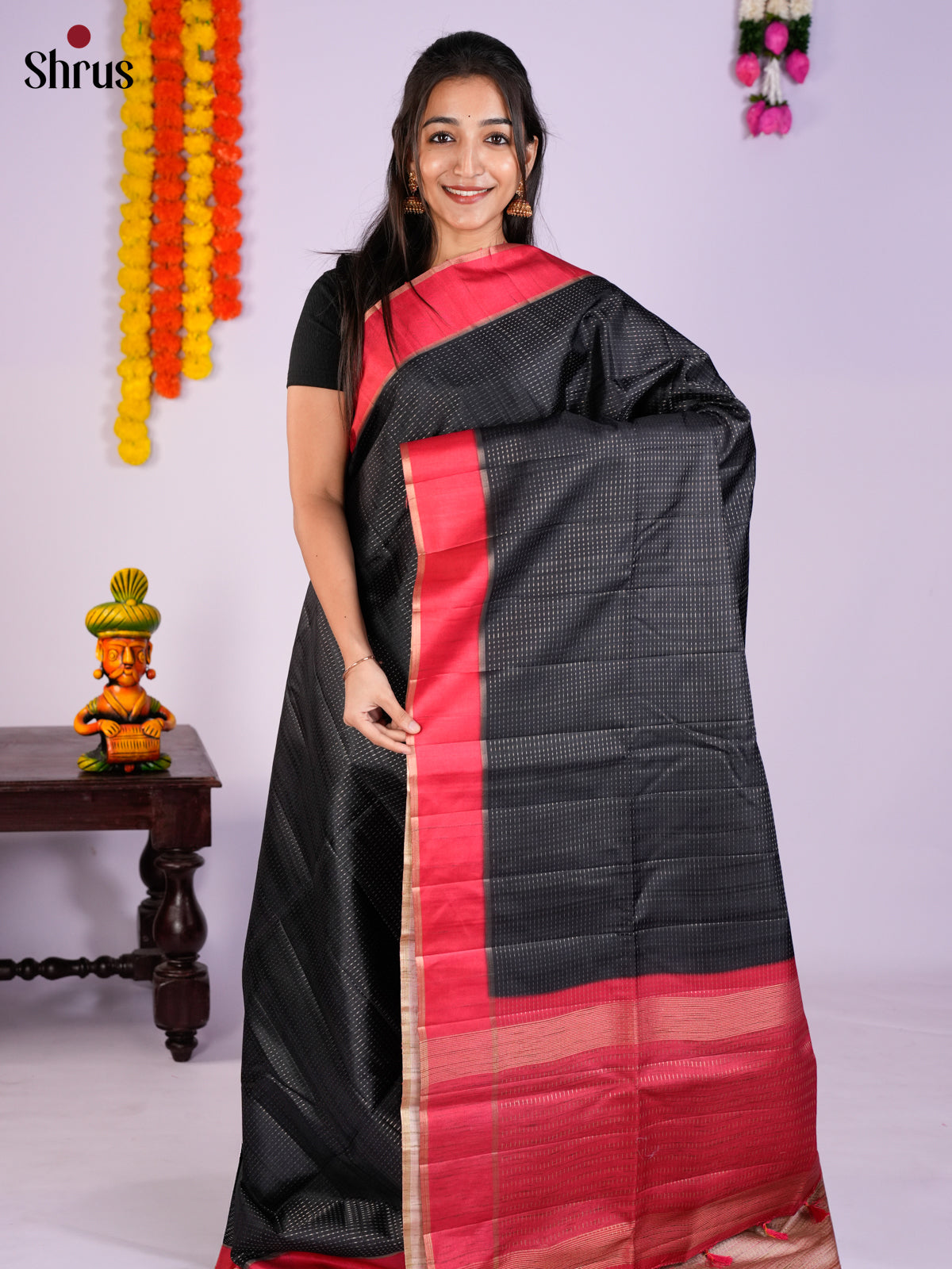 EAS27014 - Semi Rawsilk Saree - Shop on Shrus.com