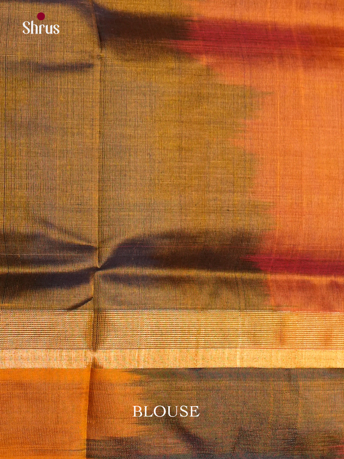 Buy Contemporary Violet Saree Online with Plain Body & Mustard Pallu With Ikkat Patterns