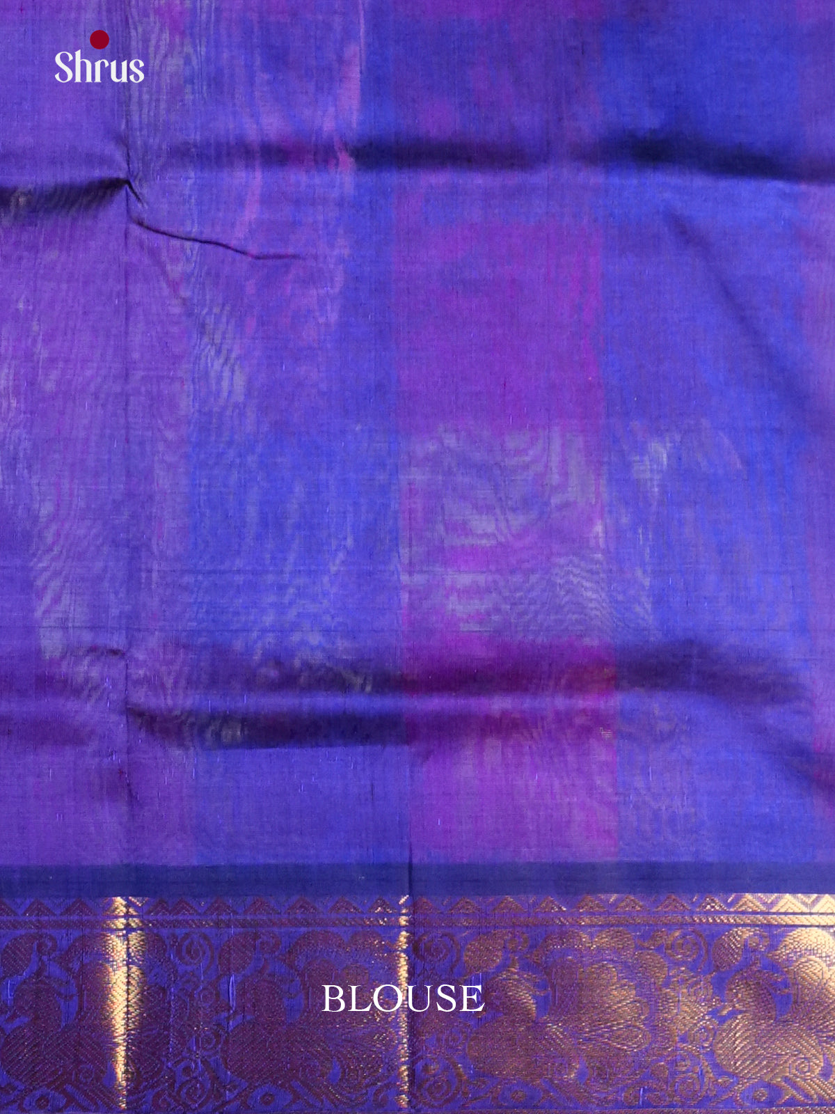 Buy Traditional Red & Blue Saree Online with Paalum Pazhamum Kattams & Zari Border