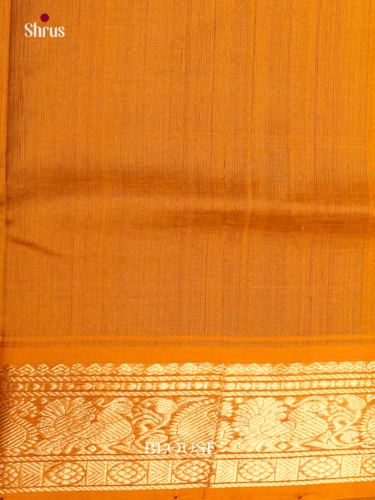 Buy Classy Brown Saree with Gold Floral Motifs & Mustard Zari Border