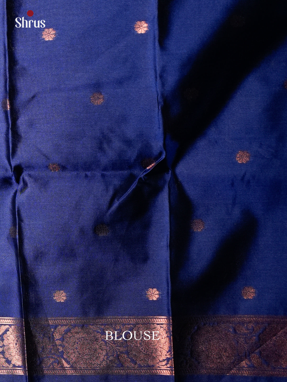 Red & Blue  - Semi Softsilk Saree - EAS27318 - Shop on Shrus.com