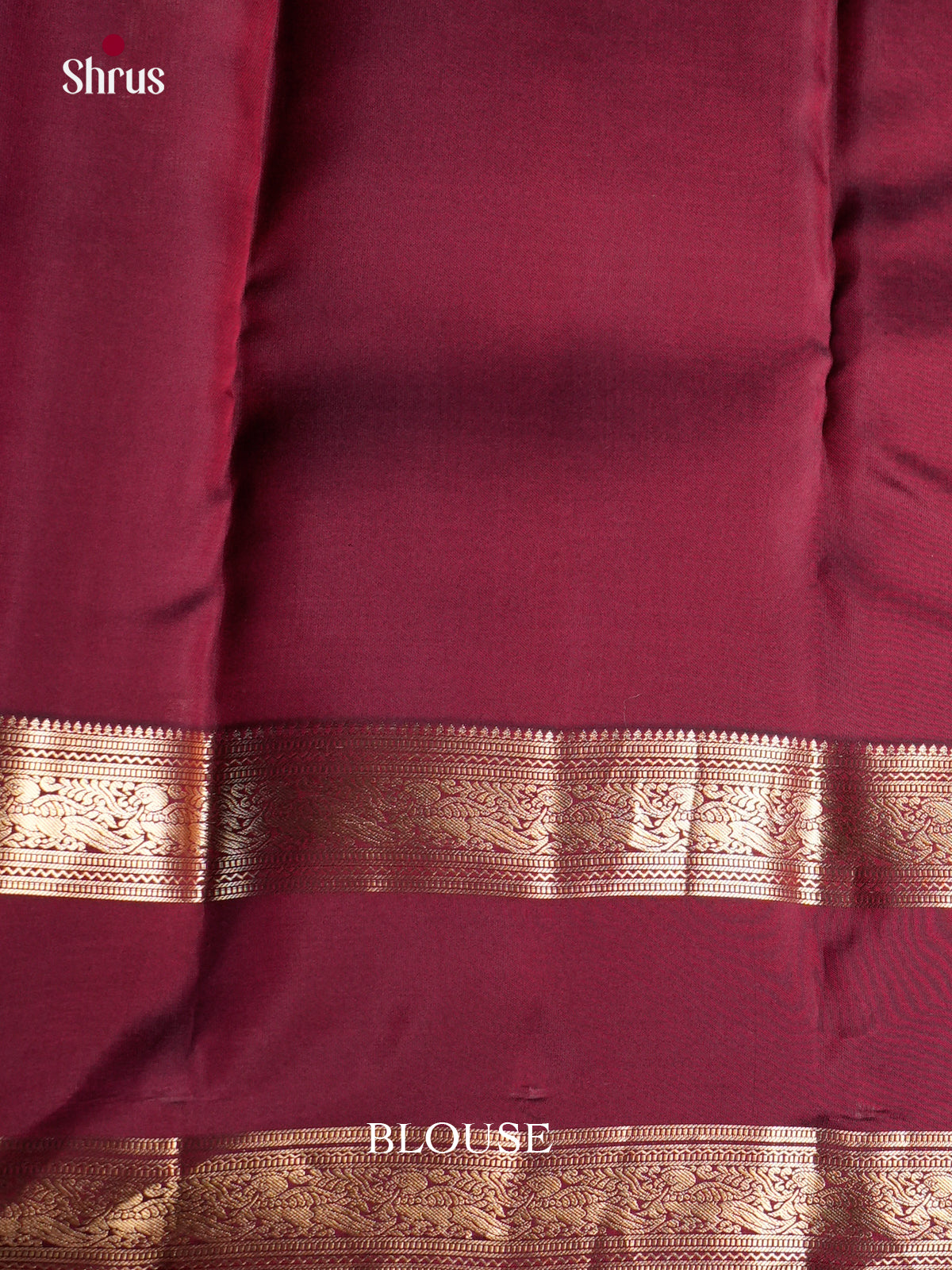 Orange & maroon  - Kanchipuram-halfpure - Saree- EAS28045 - Shop on Shrus.com
