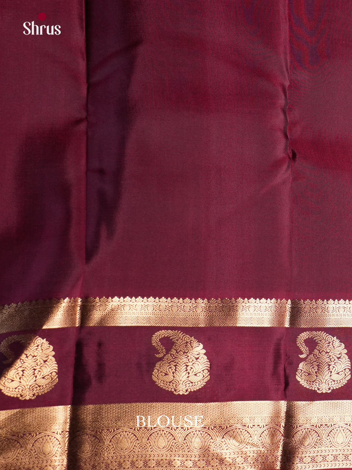 Violet & maroon  - Kanchipuram-halfpure - Saree- EAS28050 - Shop on Shrus.com