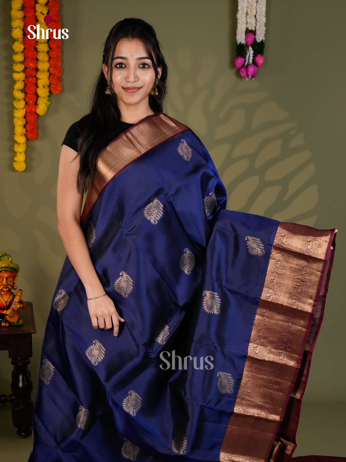 EAS28052 - Kanchipuram-halfpure - Saree - Shop on Shrus.com