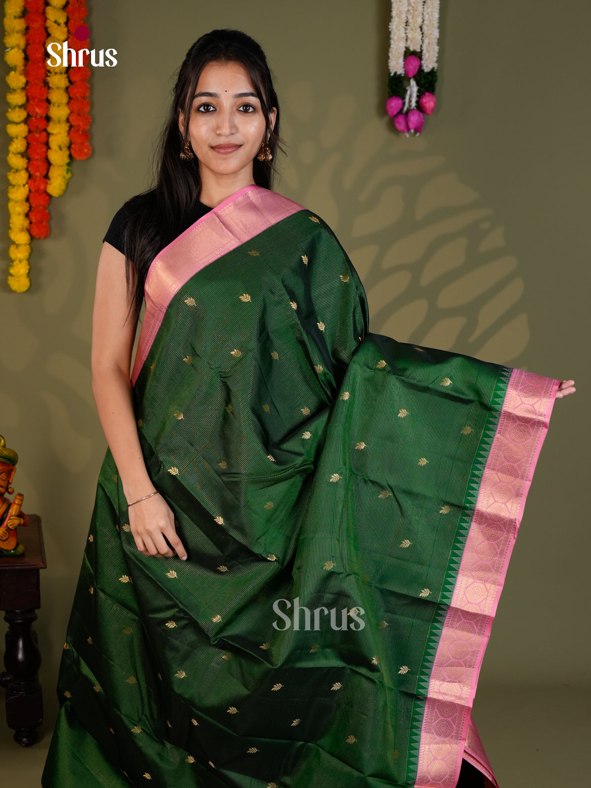 EAS28059 - Kanchipuram-halfpure - Saree - Shop on Shrus.com