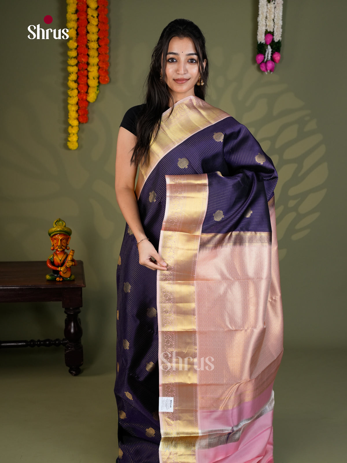 EAS28064 - Kanchipuram-halfpure - Saree - Shop on Shrus.com