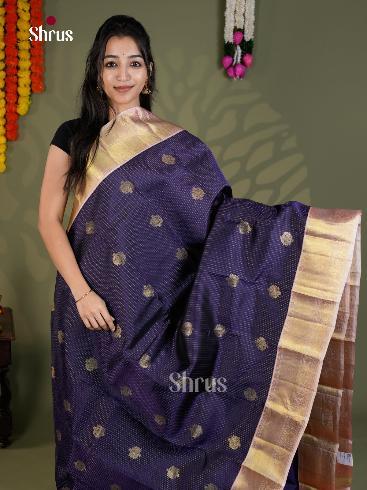 EAS28064 - Kanchipuram-halfpure - Saree - Shop on Shrus.com