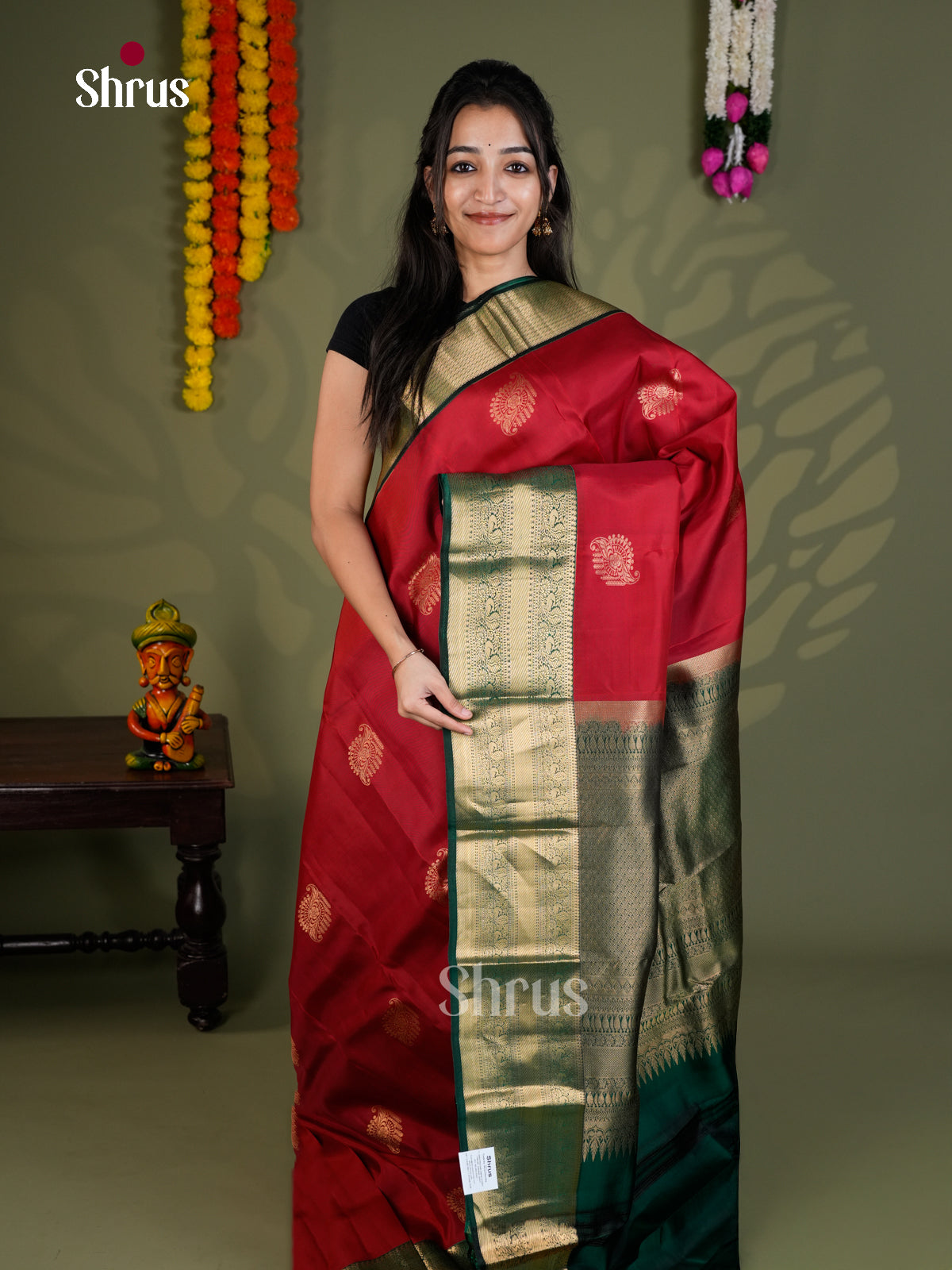 EAS28081 - Kanchipuram-halfpure - Saree - Shop on Shrus.com