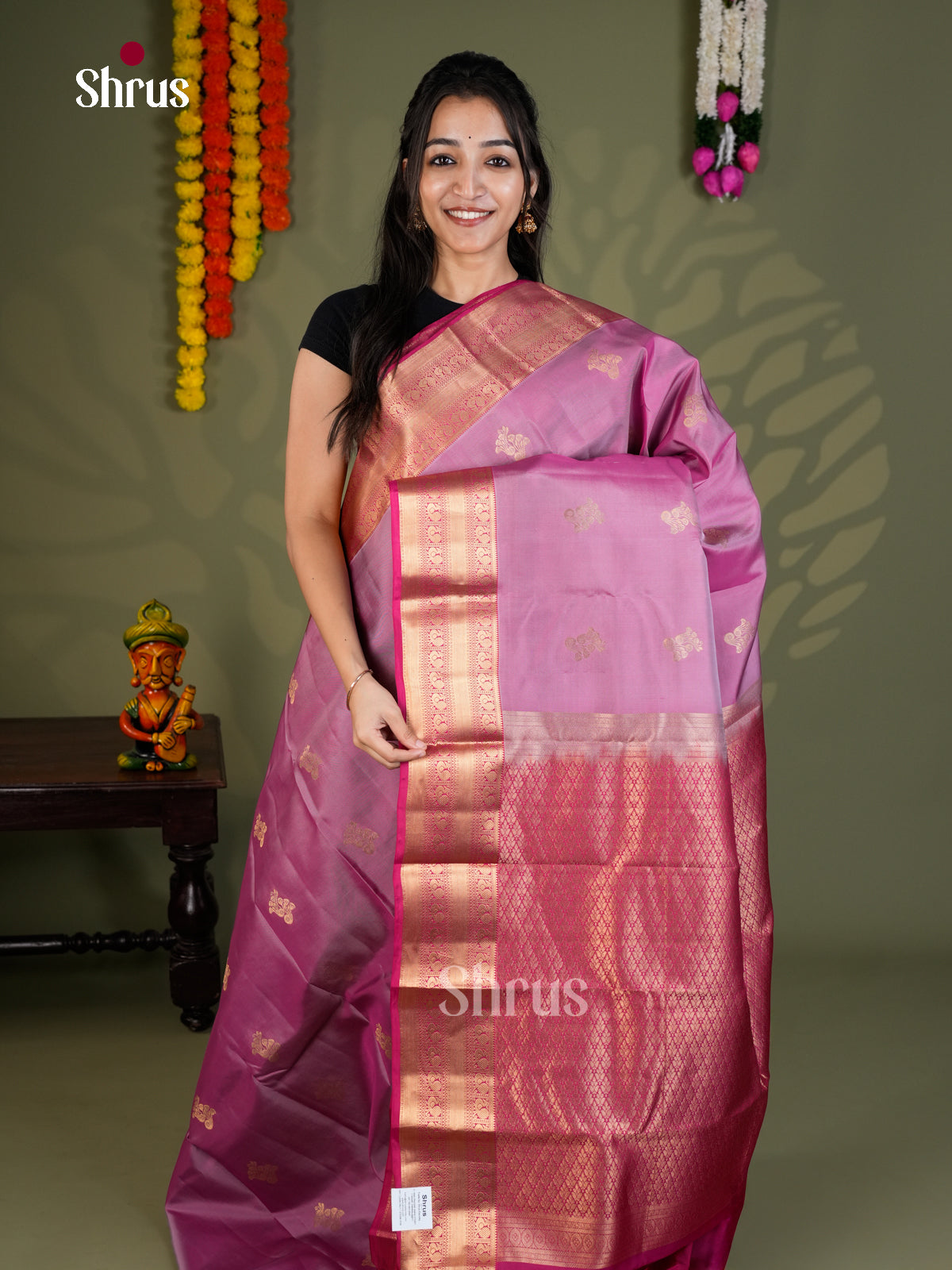 EAS28090 - Kanchipuram-halfpure - Saree - Shop on Shrus.com