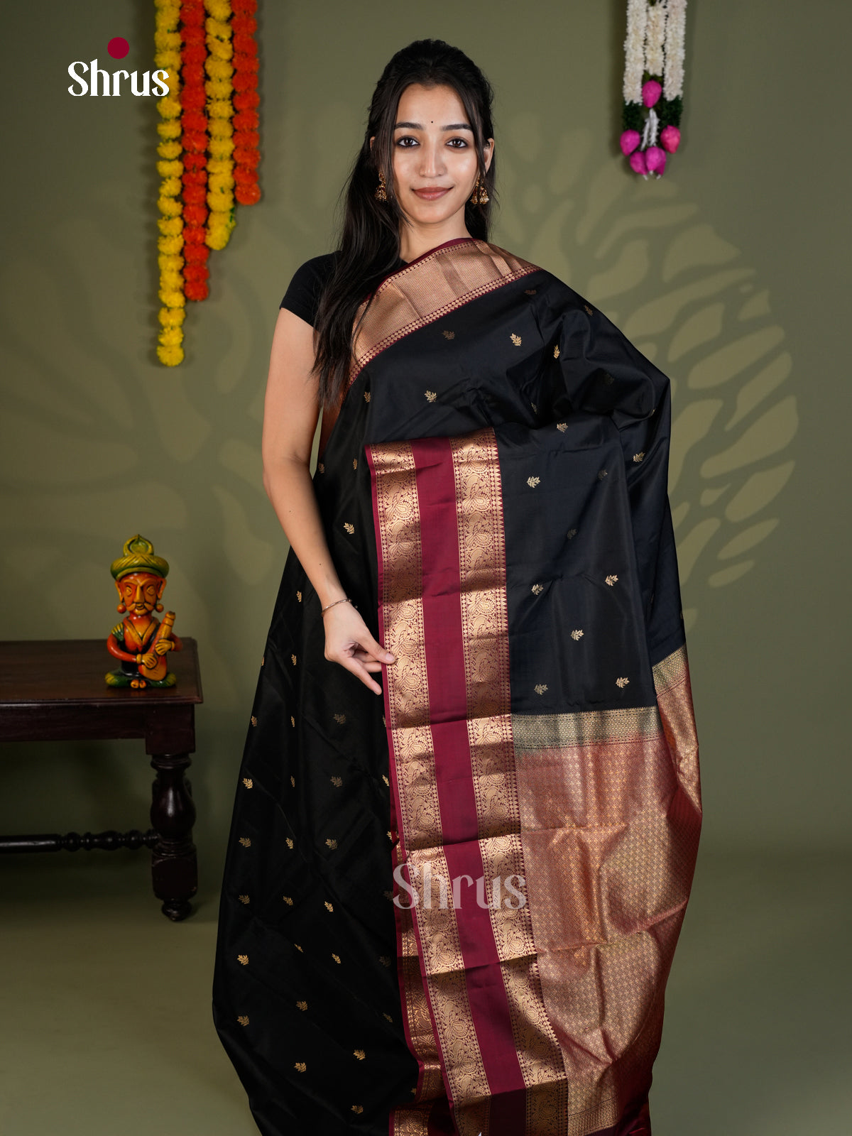 EAS28101 - Kanchipuram-halfpure - Saree - Shop on Shrus.com