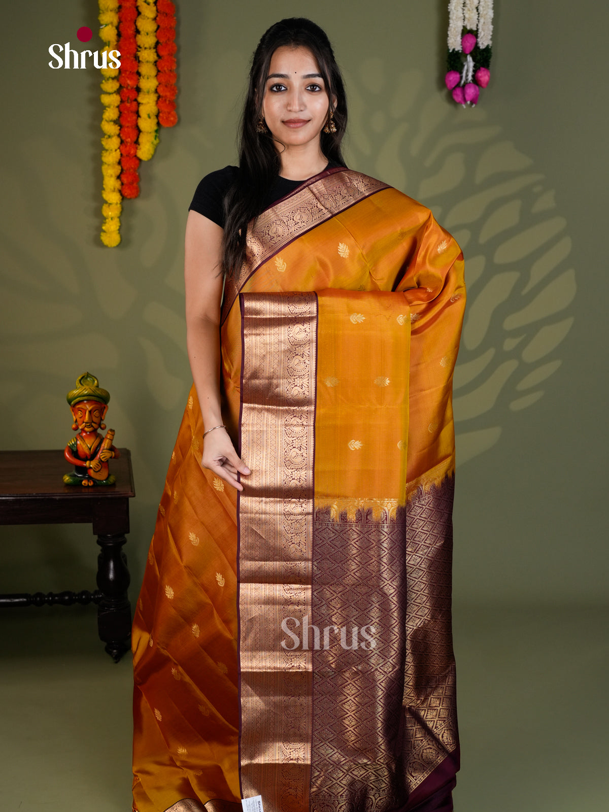 EAS28102 - Kanchipuram-halfpure - Saree - Shop on Shrus.com