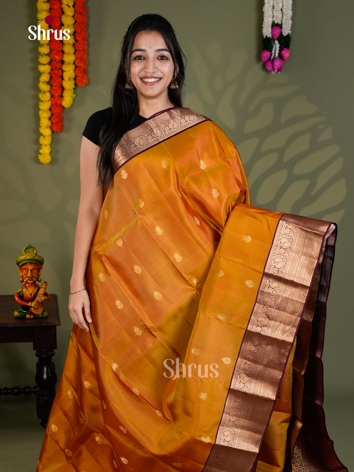 EAS28102 - Kanchipuram-halfpure - Saree - Shop on Shrus.com