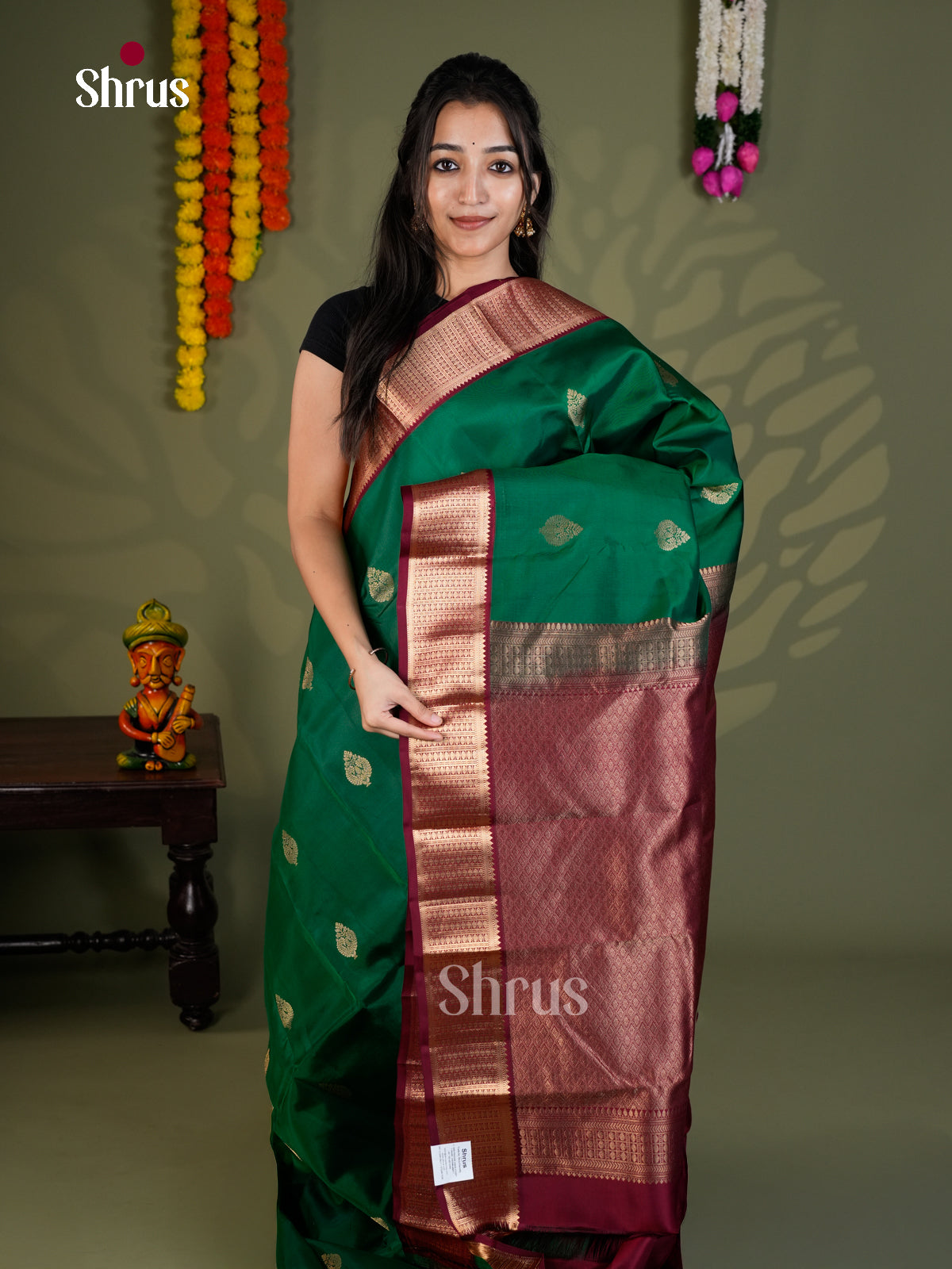 EAS28105 - Kanchipuram-halfpure - Saree - Shop on Shrus.com