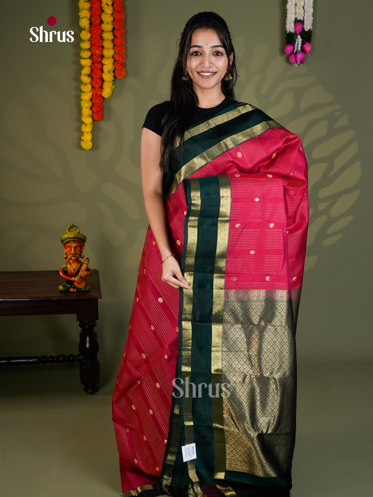 EAS28108 - Kanchipuram-halfpure - Saree - Shop on Shrus.com