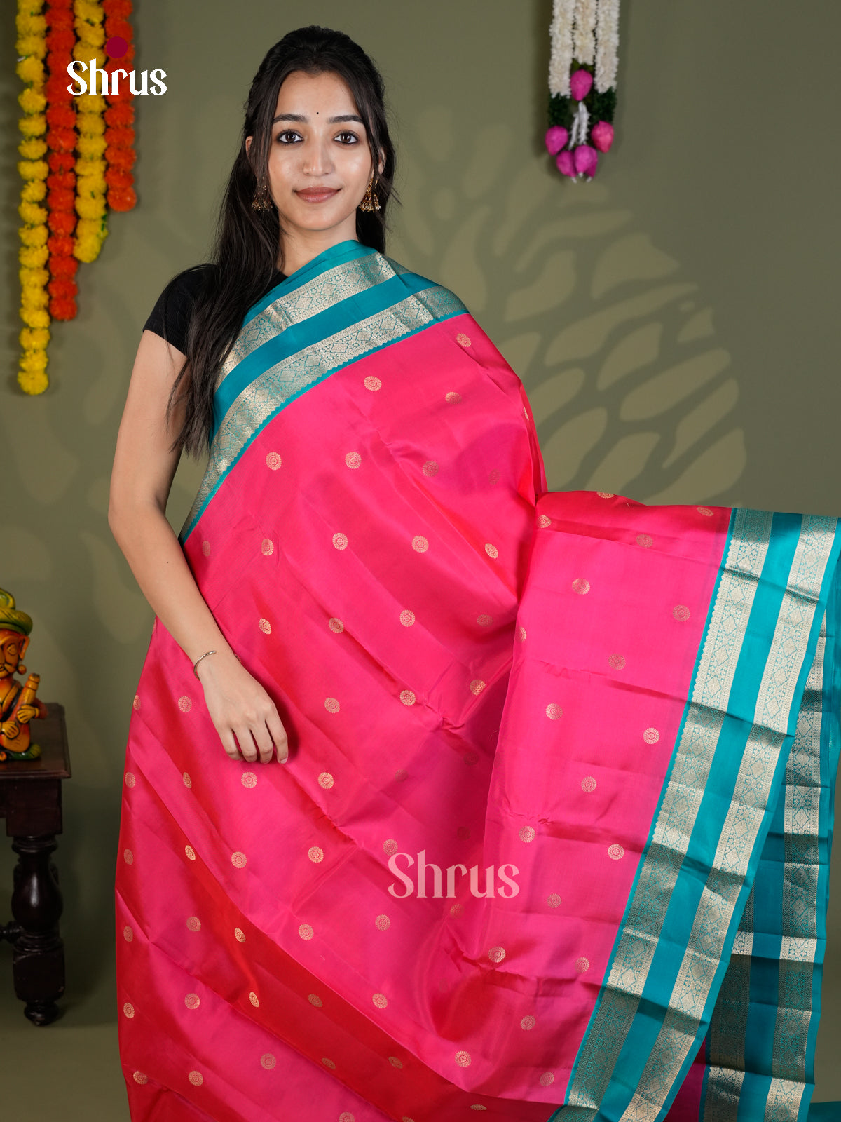 EAS28109 - Kanchipuram-halfpure - Saree - Shop on Shrus.com