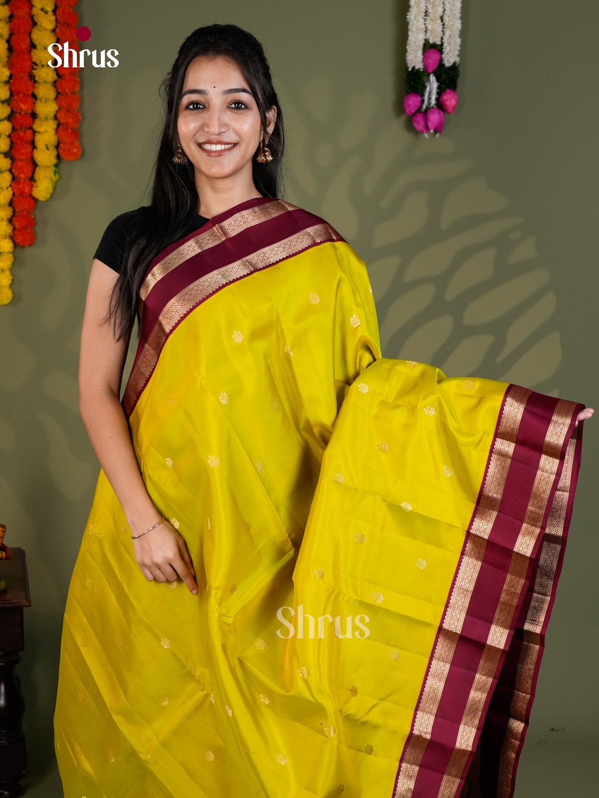 EAS28114 - Kanchipuram-halfpure - Saree - Shop on Shrus.com