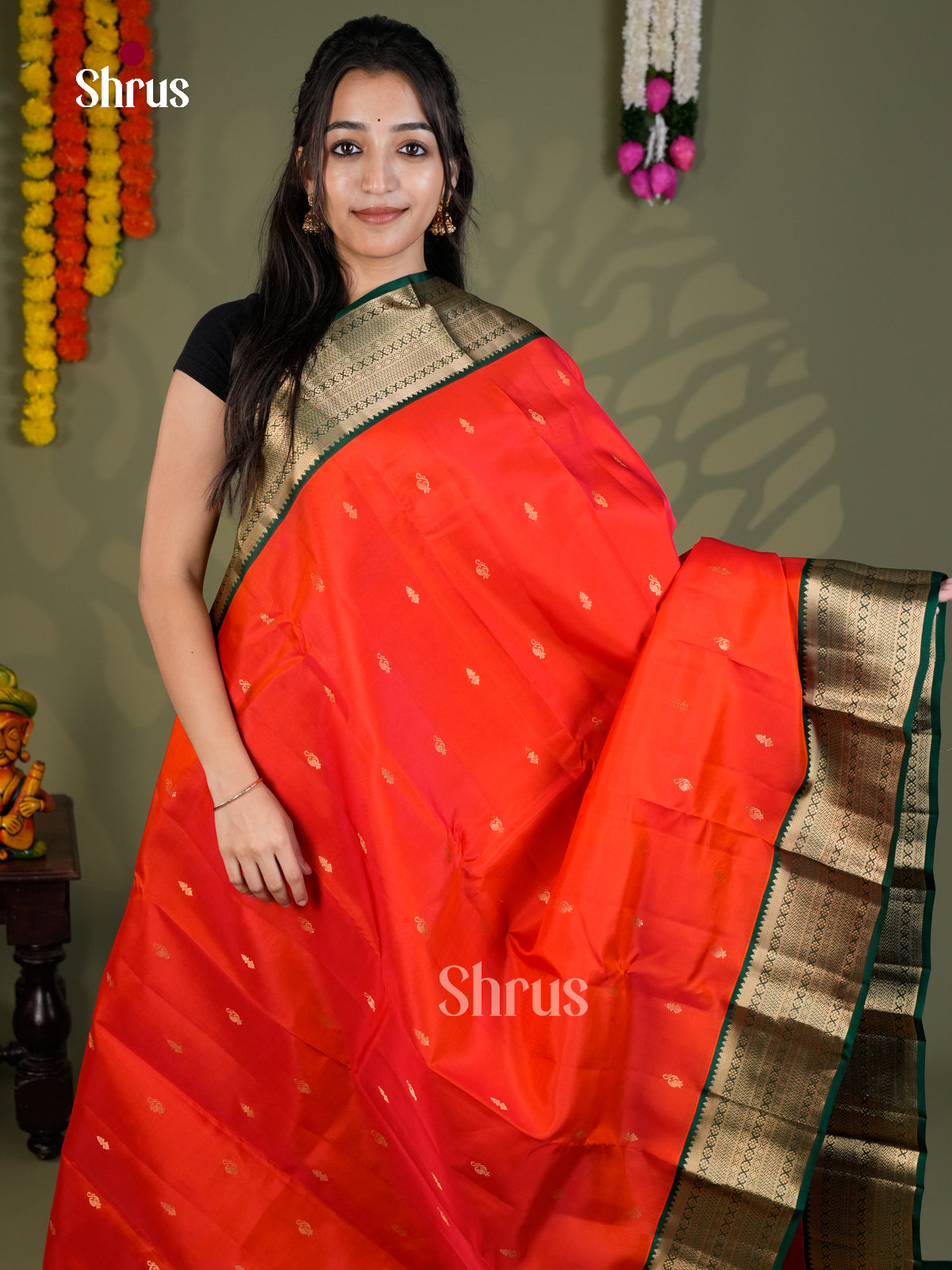 EAS28120 - Kanchipuram-halfpure - Saree - Shop on Shrus.com