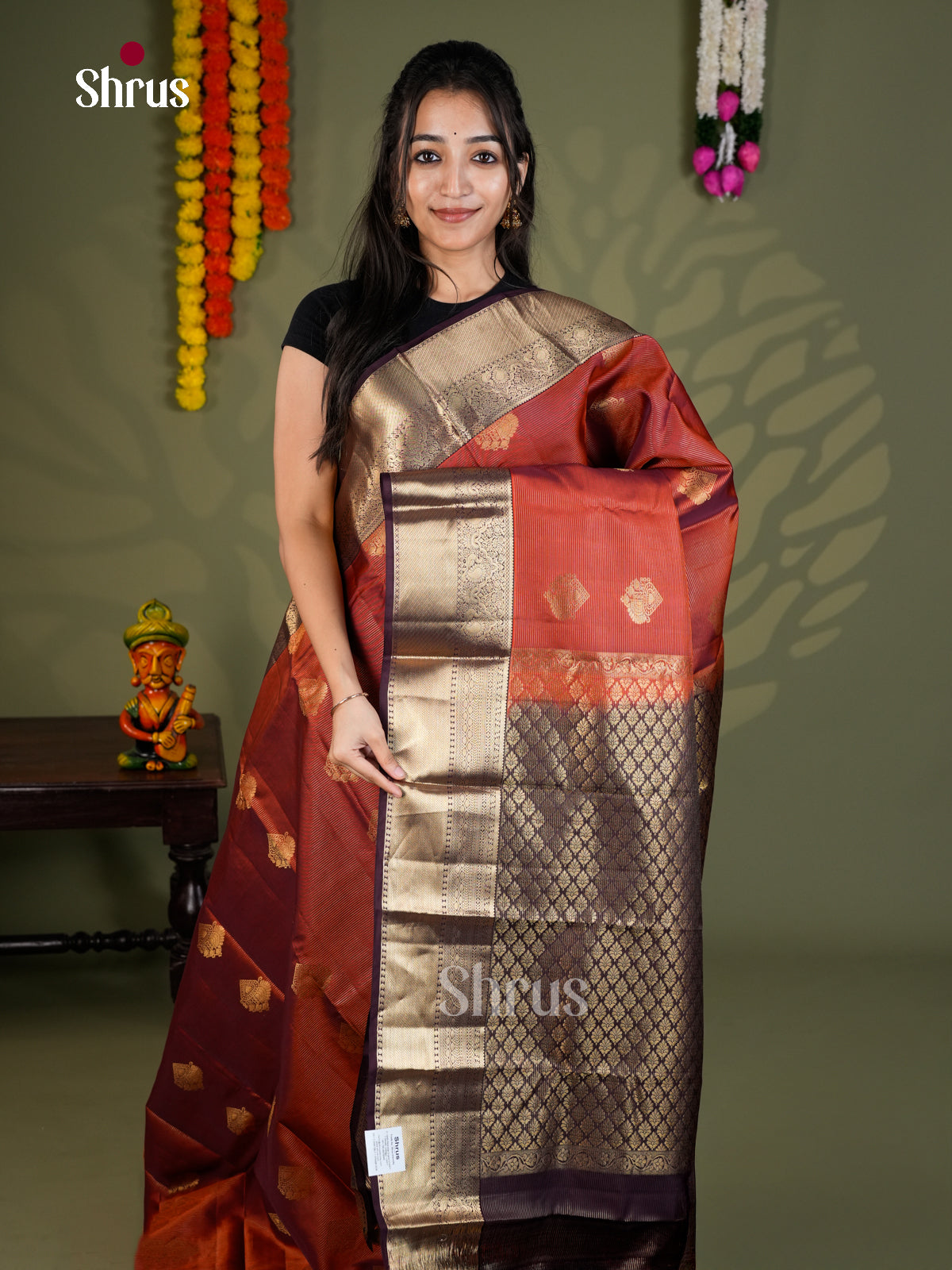 EAS28122 - Kanchipuram-halfpure - Saree - Shop on Shrus.com