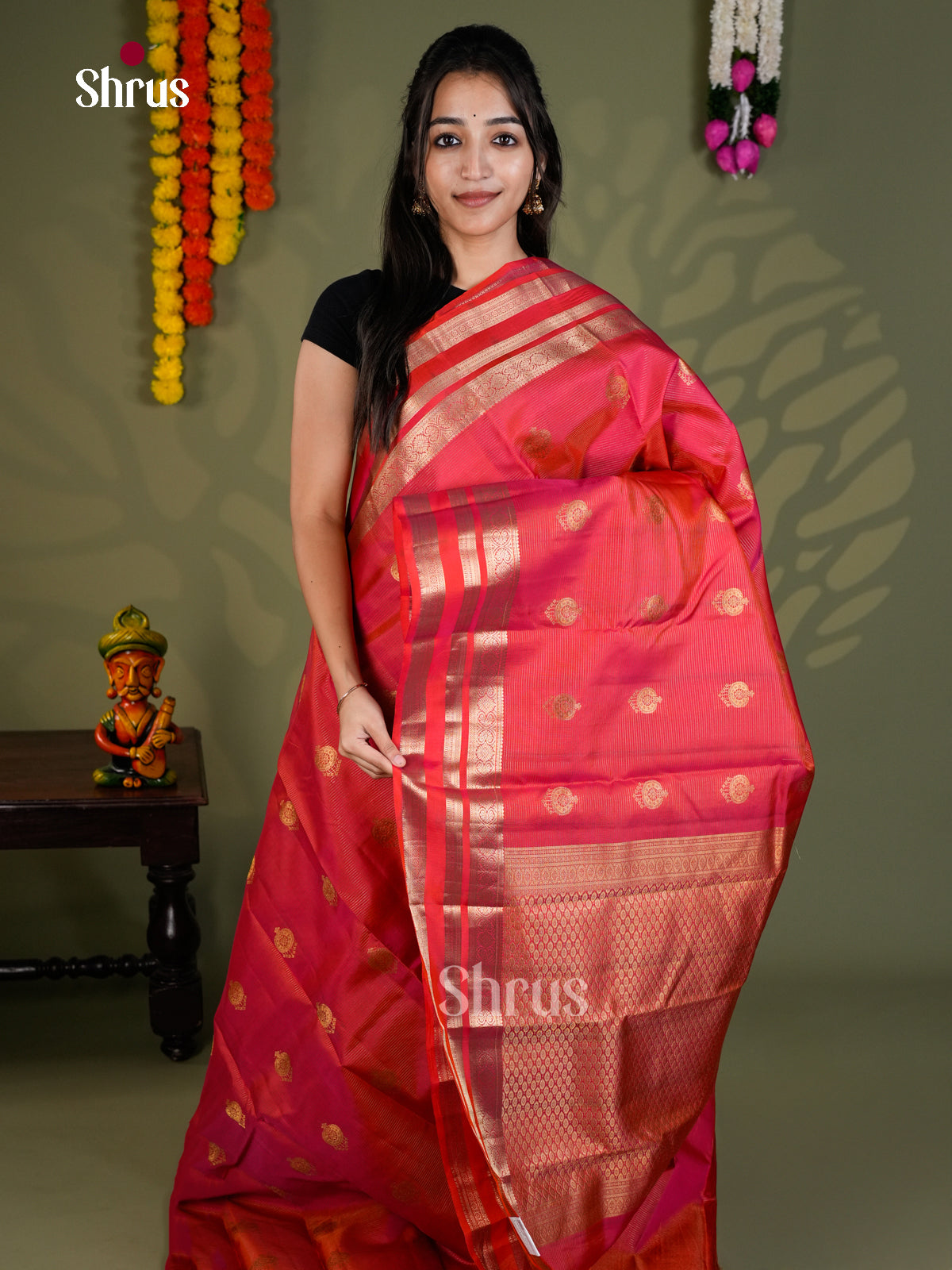 EAS28126 - Kanchipuram-halfpure - Saree - Shop on Shrus.com