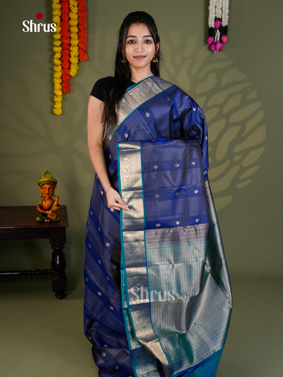 EAS28127 - Kanchipuram-halfpure - Saree - Shop on Shrus.com