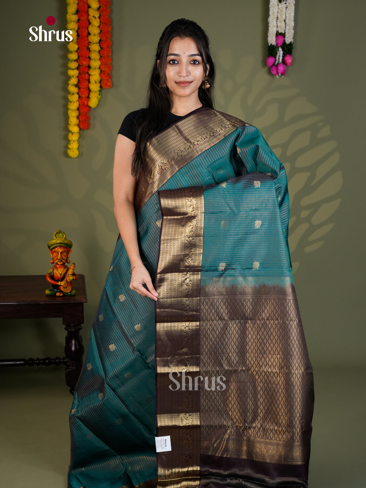 EAS28131 - Kanchipuram-halfpure - Saree - Shop on Shrus.com