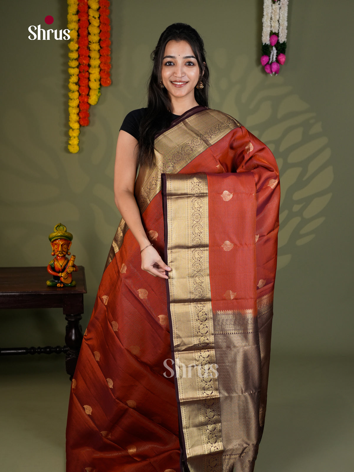EAS28132 - Kanchipuram-halfpure - Saree - Shop on Shrus.com