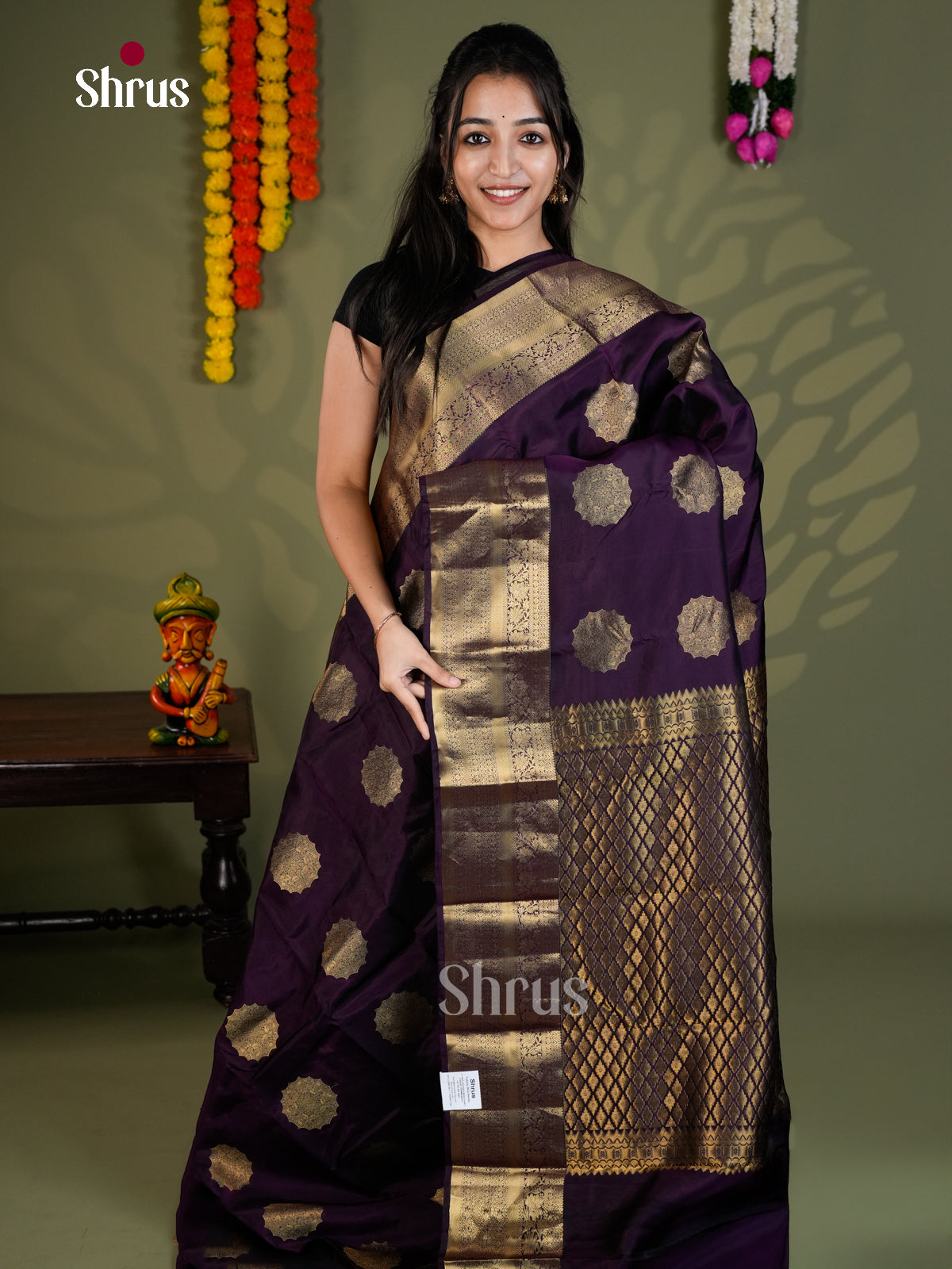 EAS28133 - Kanchipuram-halfpure - Saree - Shop on Shrus.com