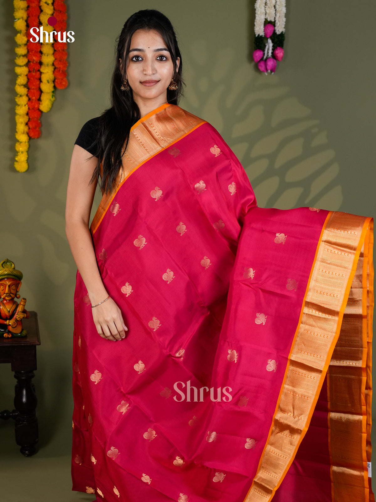 EAS28141 - Kanchipuram-halfpure - Saree - Shop on Shrus.com