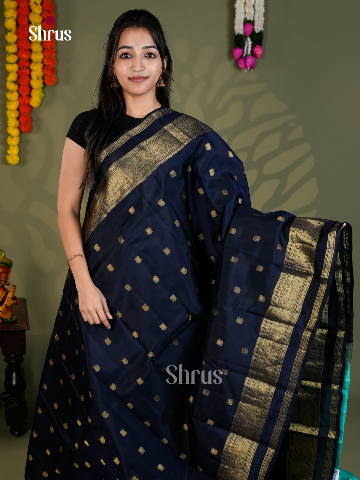 EAS28144 - Kanchipuram-halfpure - Saree - Shop on Shrus.com
