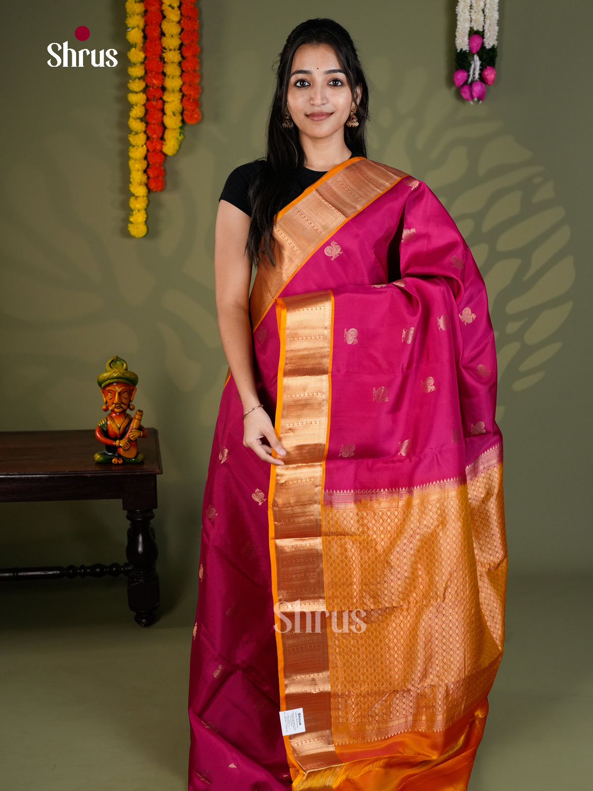 EAS28151 - Kanchipuram-halfpure - Saree - Shop on Shrus.com