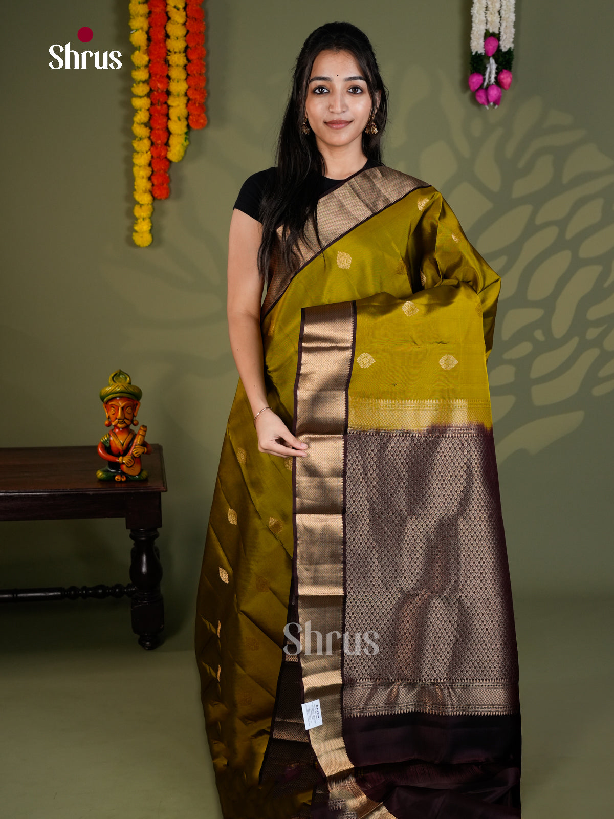EAS28154 - Kanchipuram-halfpure - Saree - Shop on Shrus.com