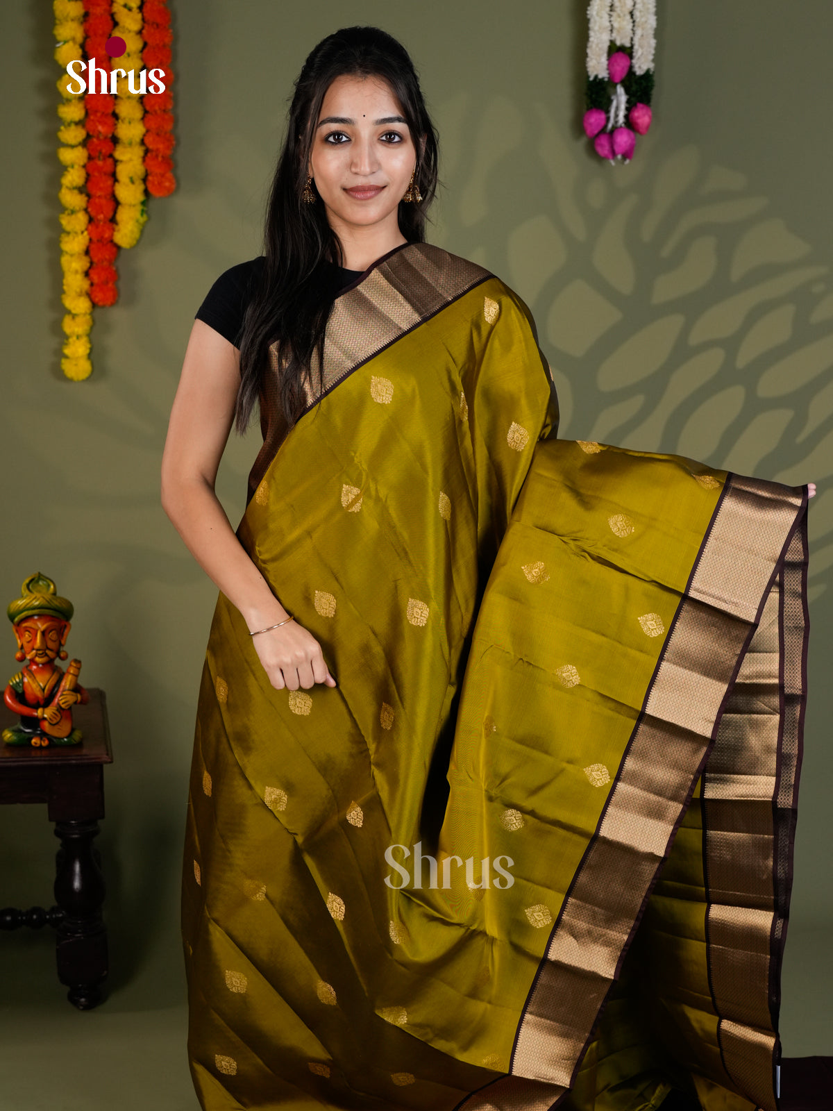 EAS28154 - Kanchipuram-halfpure - Saree - Shop on Shrus.com