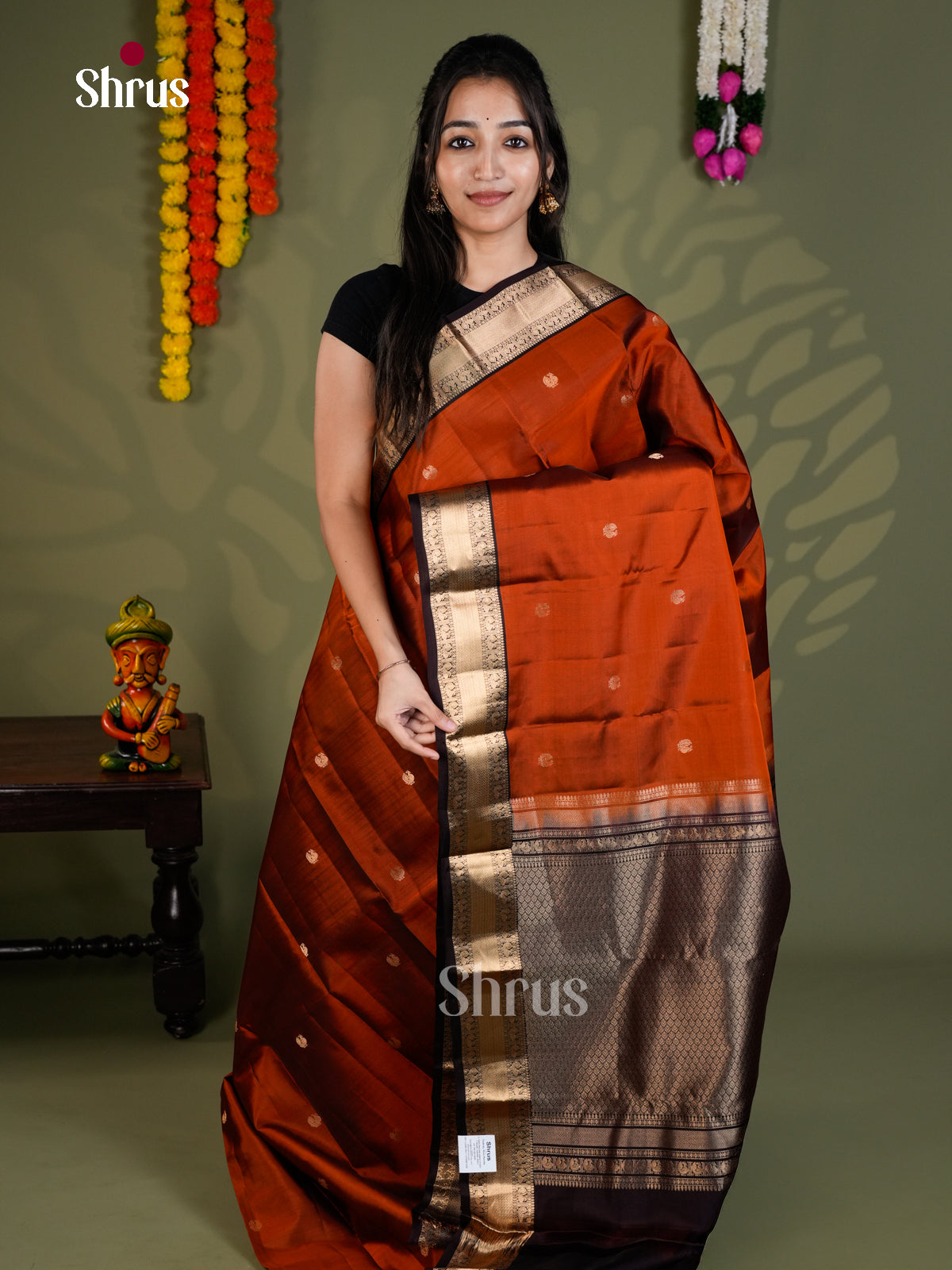 EAS28155 - Kanchipuram-halfpure - Saree - Shop on Shrus.com