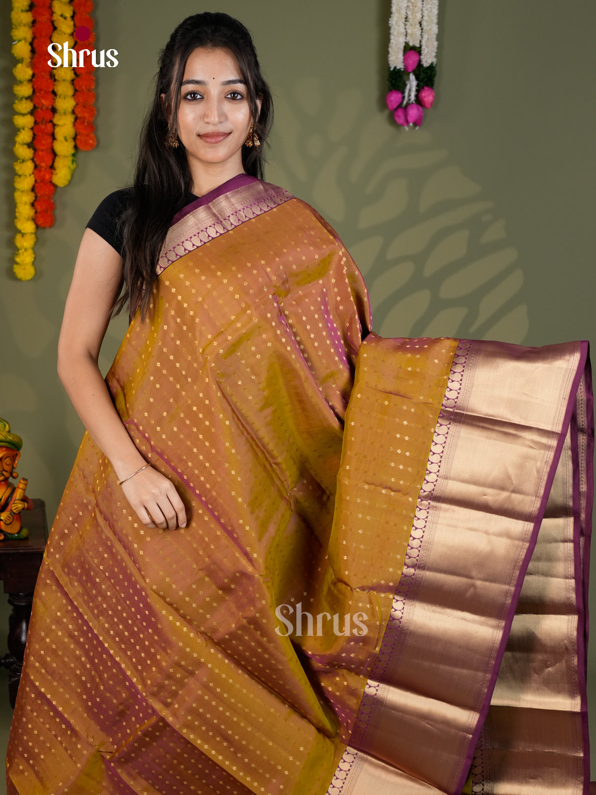 EAS28160 - Kanchipuram-halfpure - Saree - Shop on Shrus.com