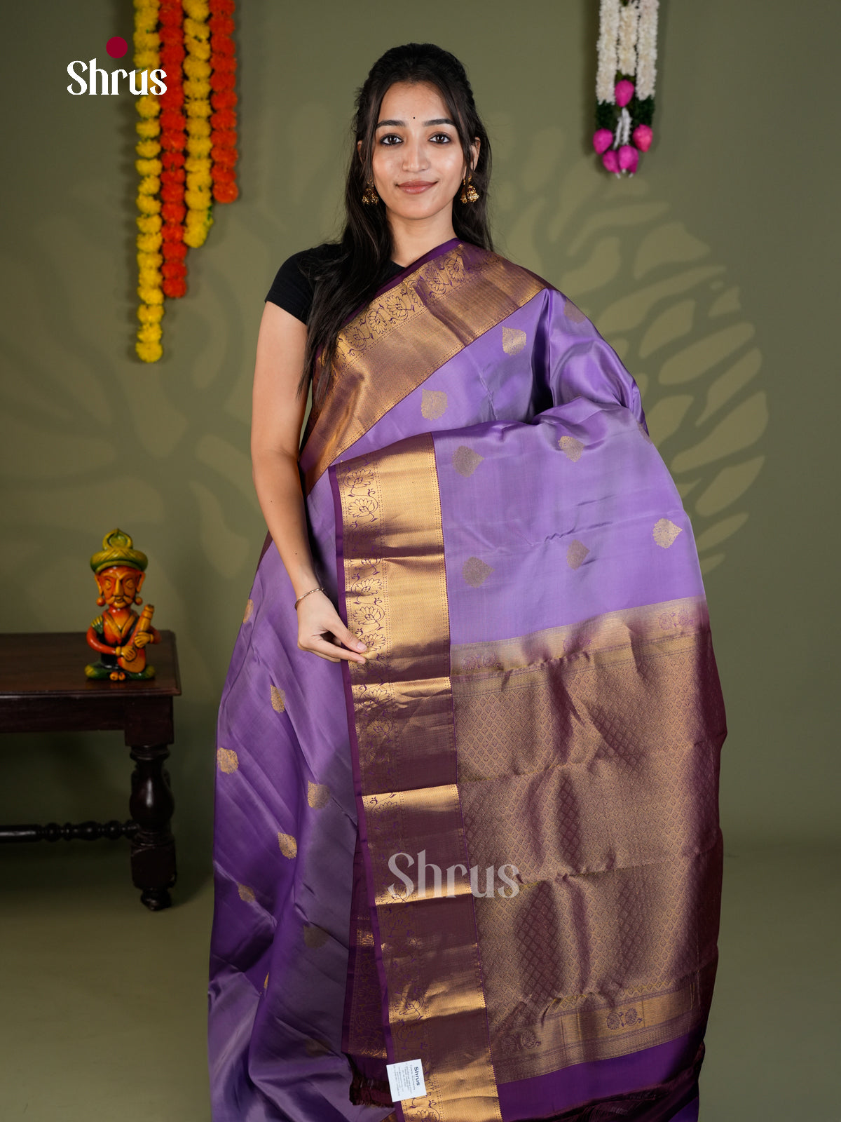 EAS28161 - Kanchipuram-halfpure - Saree - Shop on Shrus.com