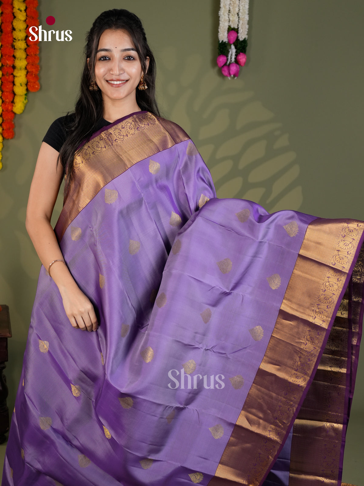 EAS28161 - Kanchipuram-halfpure - Saree - Shop on Shrus.com