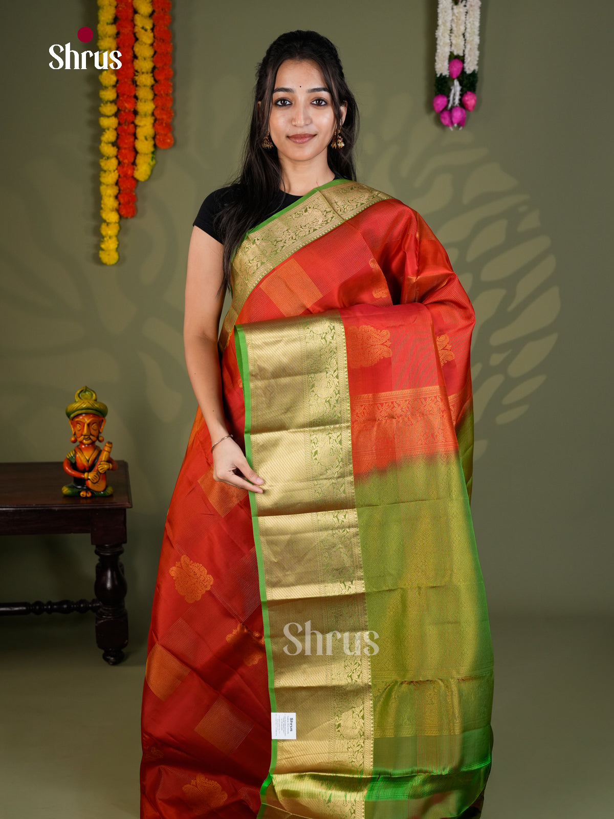EAS28164 - Kanchipuram-halfpure - Saree - Shop on Shrus.com