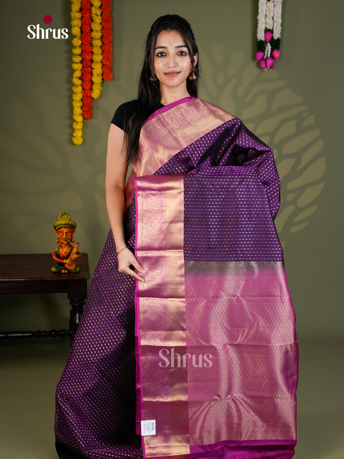 EAS28170 - Kanchipuram-halfpure - Saree - Shop on Shrus.com