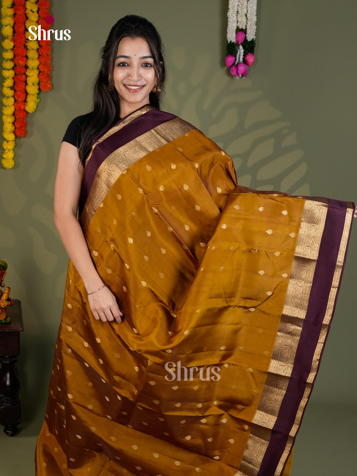 EAS28183 - Kanchipuram-halfpure - Saree - Shop on Shrus.com
